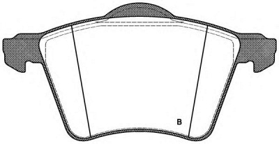 OPEN PARTS bpa072102 -  Комплект тормозных колодок, дисковый тормоз